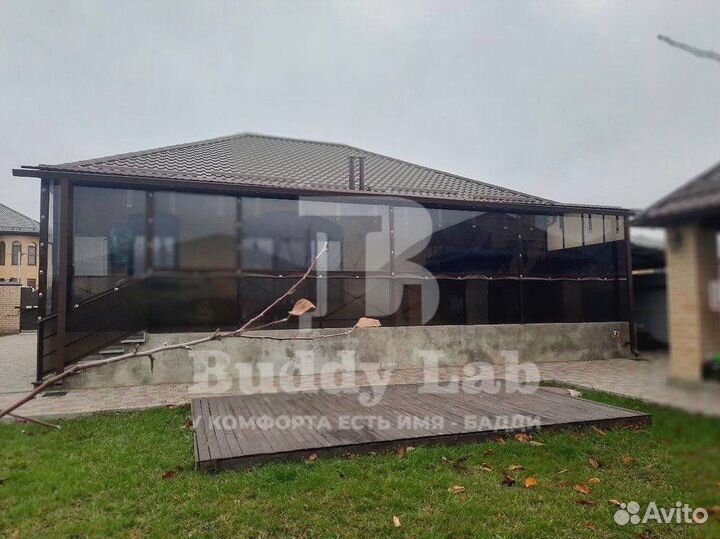 Мягкие пвх окна на беседку