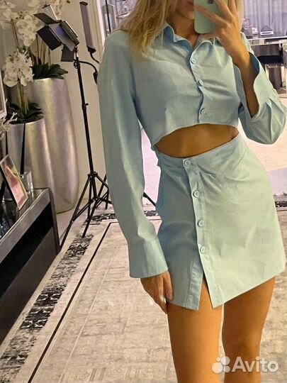 Платье рубашка stefaniset Xs