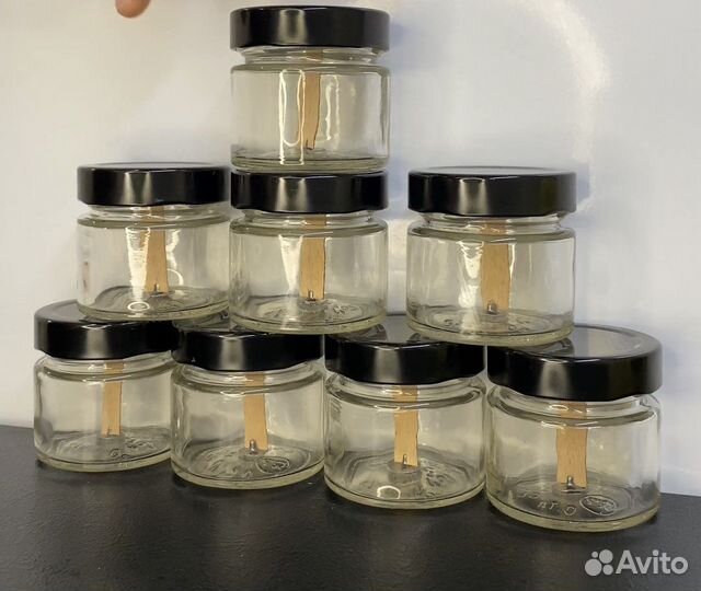 Баночки для свечей с фитилем