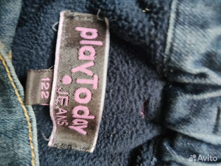 Джинсы утепленные для девочки 122