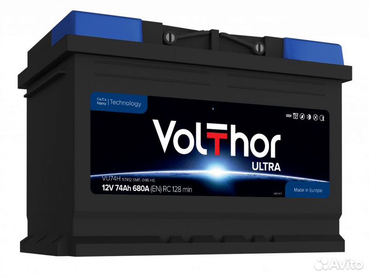 Аккумулятор Volthor Ultra 74Ah