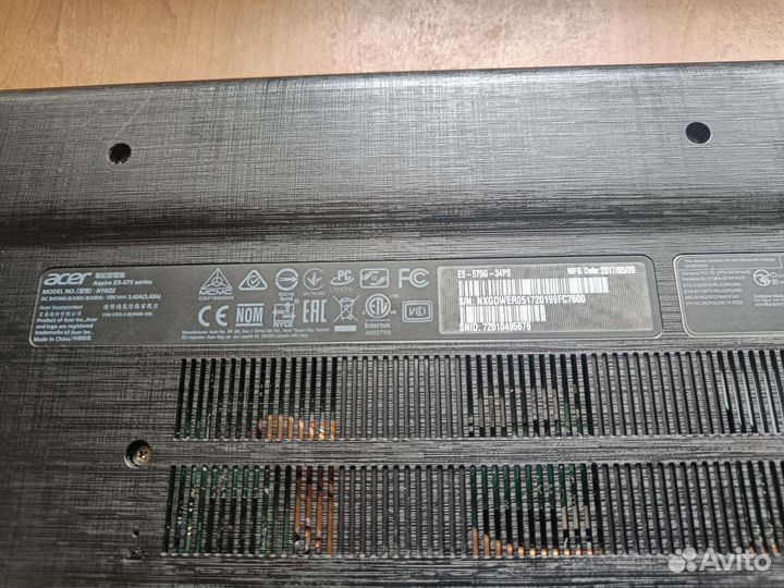 Ноутбук Acer 17 диагонали, full HD