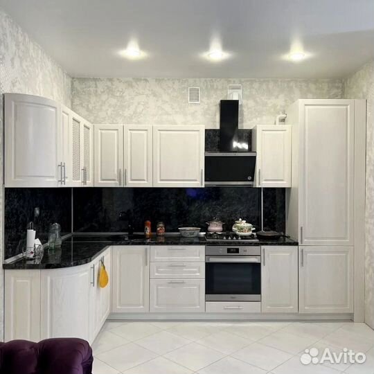 Прямая кухня с мдф фасадами