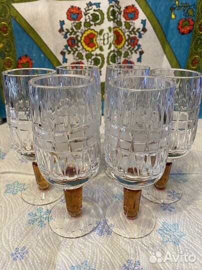 Фужеры хрустальные олимпиада СССР 80