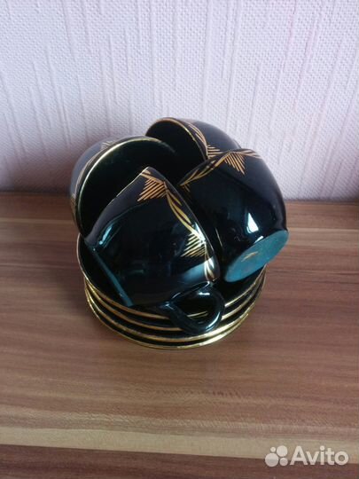 Кофейный сервиз кобальтовый