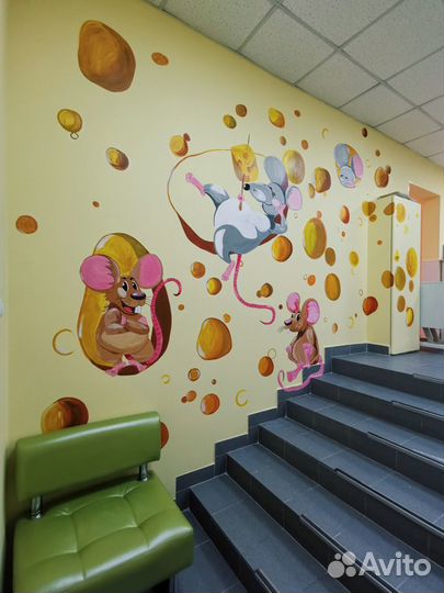 Роспись стен в квартире, детской, доме