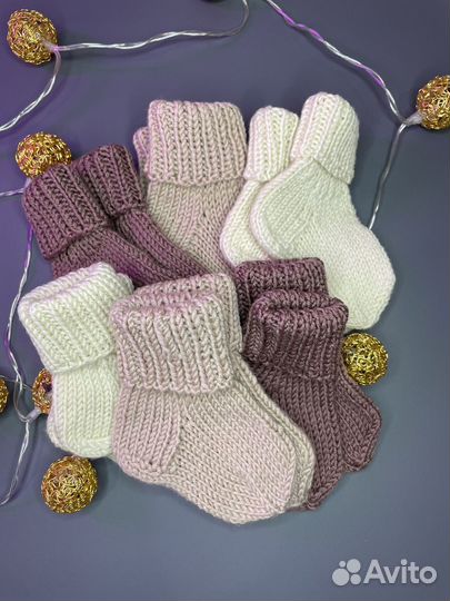 Носки вязаные ручной работы детские