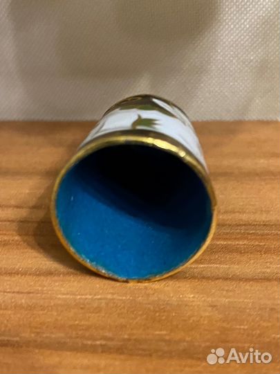 Напёрсток латунь, эмаль клуазоне