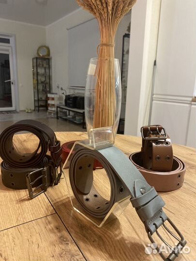 Ремень женский натуральная кожа люверсы т