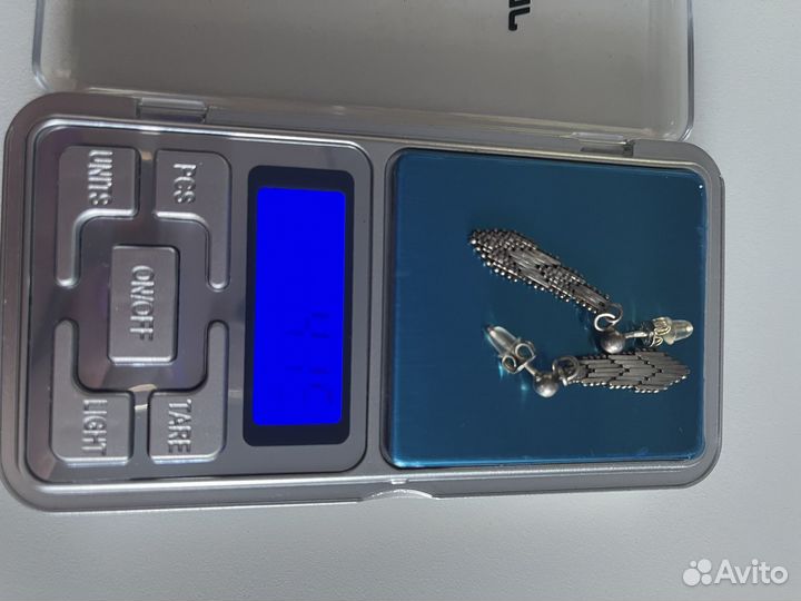 Серьги серебро