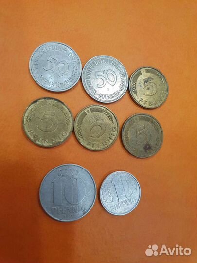 Монеты Чехословакии, Польши, фрг, гдр и др.стран