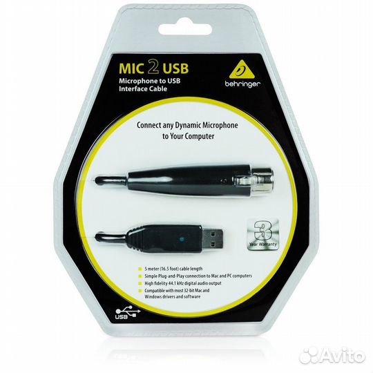 USB-интерфейс Behringer MIC2USB 5.0m