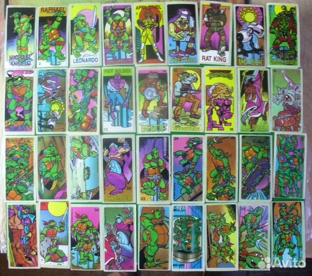 Наклейки от жвачки Teenage Mutant Hero Turtles