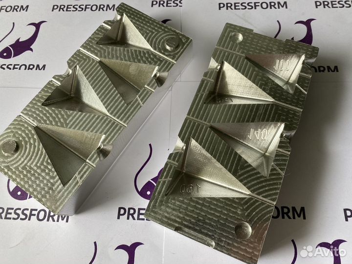Форма чпу для литья грузил (Пирамиды скольз.)