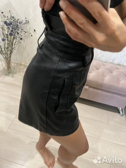 Шорты кожаные