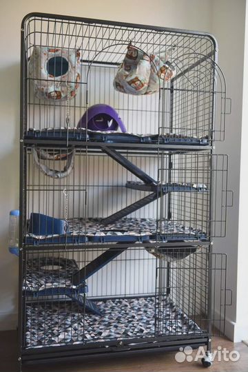 Большая клетка для шиншилл, попугая, хорька, дегу
