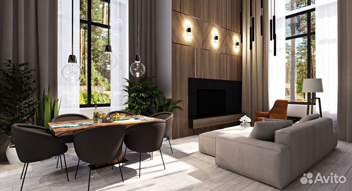 Дизайн интерьера, план расстановки мебели