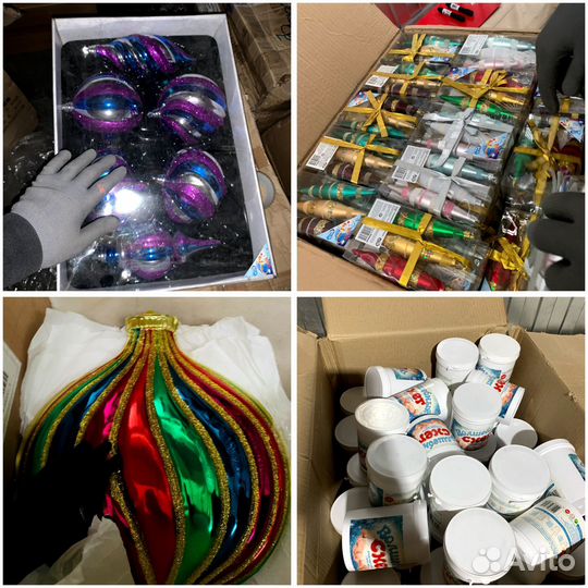 Елочные игрушкии украшения опт