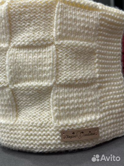Плед детский вязаный ручная работа