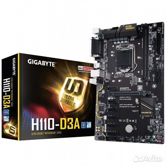 Материнская плата Gigabyte GA-H110-D3A (майнинг)