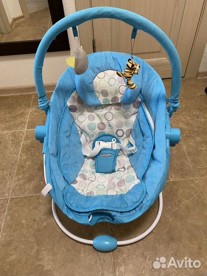 Детские электронные качели шезлонг babyton