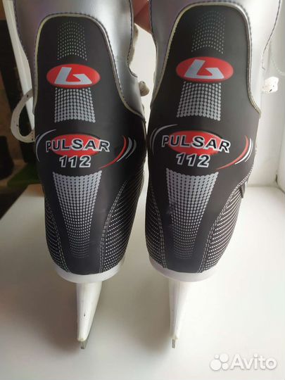 Коньки мужские Pulsar 112. 29,5см с чехлом
