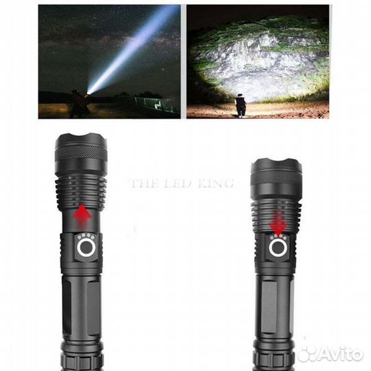 Сверхмощный светодиодный ручной фонарь