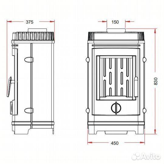 Печь-камин Invicta chatel