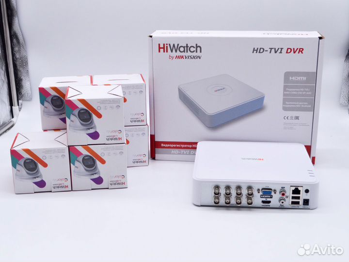 Видеонаблюдение HiWatch 5 Mpx ColorVu