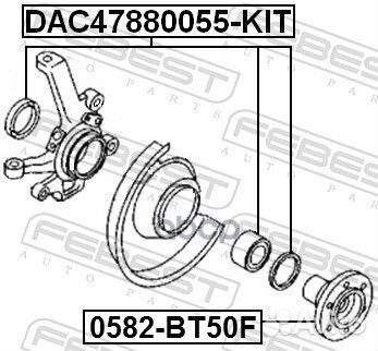 Ступица колеса 0582-BT50F Febest