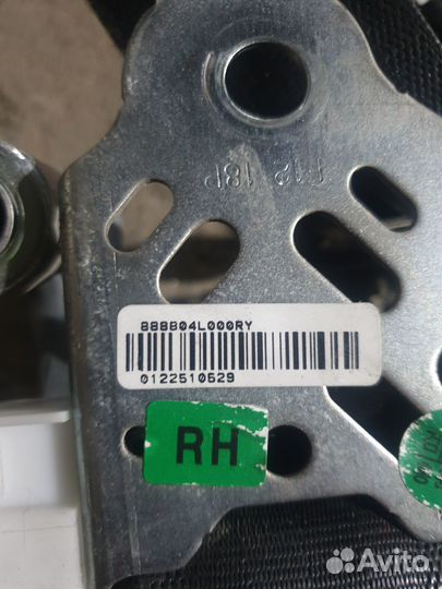 Ремни безопасности п.правый hyundai solaris 1