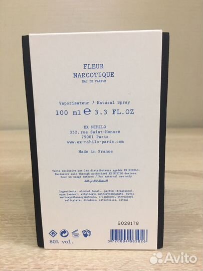 Ex Nihilo fleur narcotique 100 ml