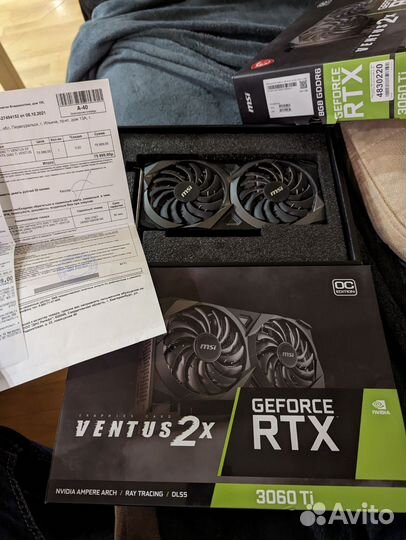 Видеокарта MSI 3060ti ventus гарантия DNS с дефект