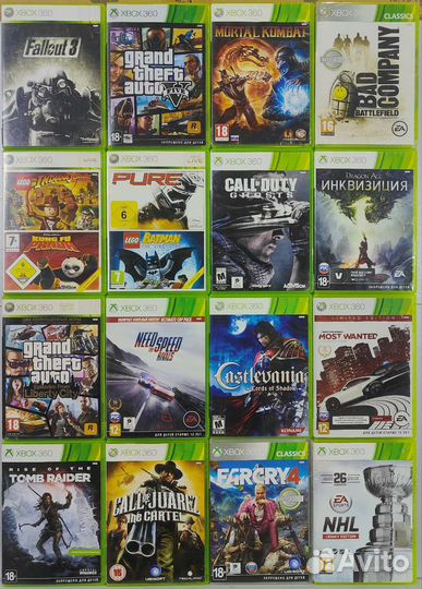 Лицензионные диски на Xbox 360