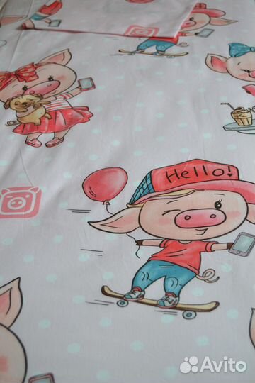 Постельное в детскую кроватку 120/60