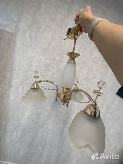 Люстра потолочная подвесная бу