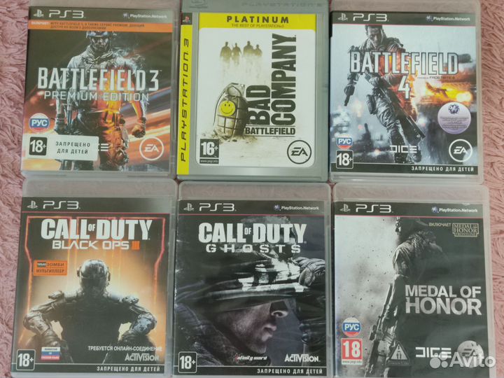 Диски PS3 Minecraft, GTA5, Medal, UFC