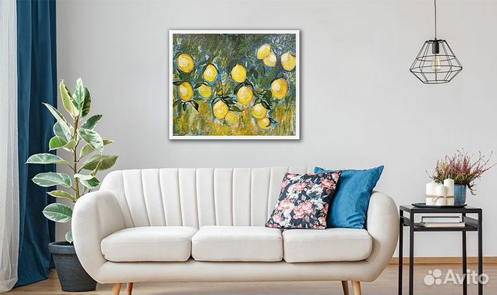 Картина акрил Лимоны