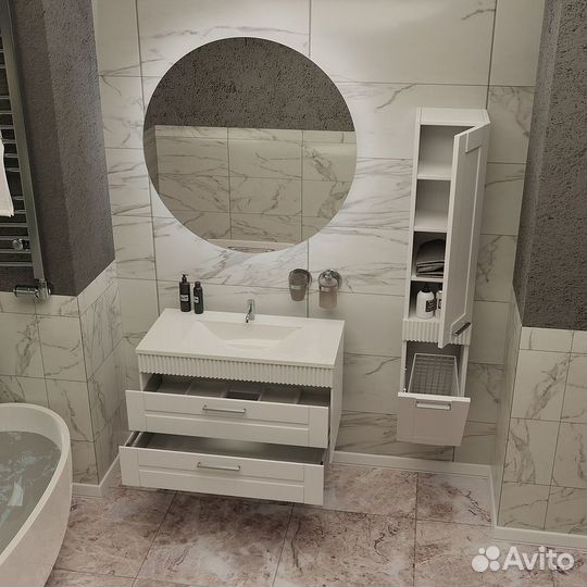 Тумба с раковиной SanVit Турин-2 75 kturin2075 подвесная Белая