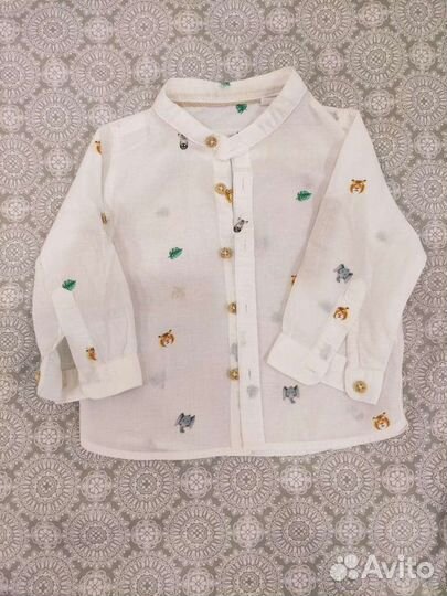 Рубашки Zara 3-6 месяцев