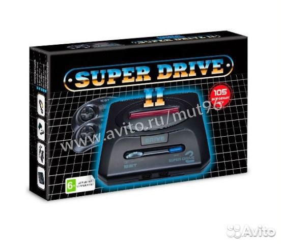 Игровая приставка Sega Super Drive 2 (105-in-1)