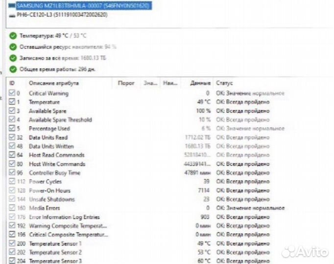 Серверный ssd накопитель Samsung (диск)