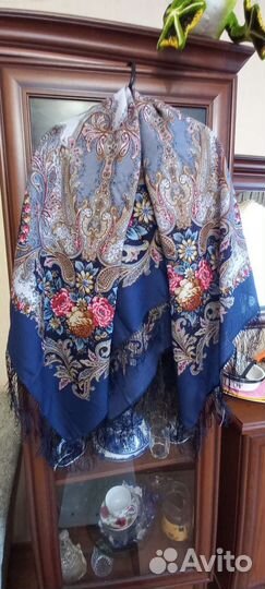 Павловопосадский платок шерсть