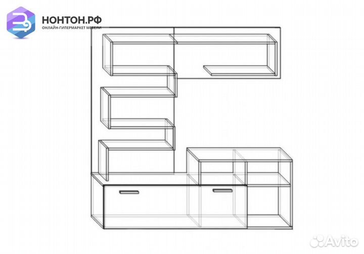 Гостиная Рица ясень шимо светлый / ясень шимо темн