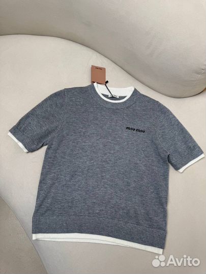 Американка поло MIU MIU женская из тонкой шерсти