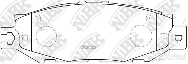 Колодки тормозные дисковые задние NiBK PN1326 Я
