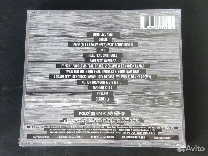 Asap rocky long live asap CD новый