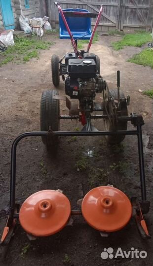 Пролам мотоблок с адаптером и роторной косилкой