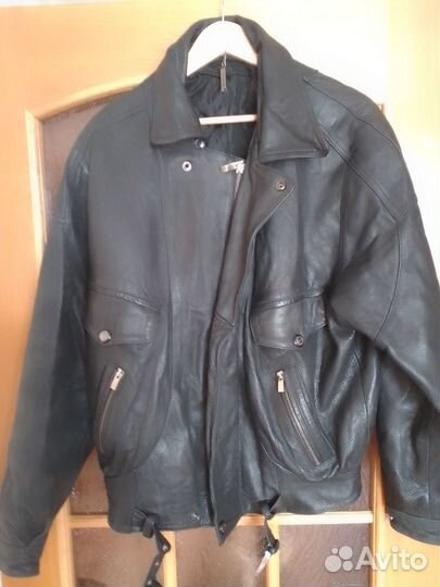 Кожаная куртка косуха мужская