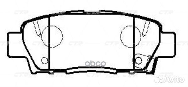 CKT-40 GK1054 Колодки тормозные дисковые за